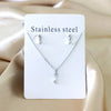 Flower Rose Jewelry Sets For Women Fairy Moon Stars Pineapple Pendant Necklace Earrings Romantic Office Accessories - Image 12