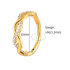 Twisted Body Piercing Hoop Earring in Gold-Tone or Silver-Tone - Image 8