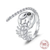 Rings Silver Ring Gecko Snake Scorpion Open Ring For Women Zircon Simple Finger Ring Jewelry Gifts - Image 7