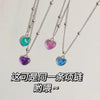 Thermochromic Mood Monitor Heart Pendant Necklace Color Change As Emperature Women Girls Clavicle Chain Necklaces Lover Jewelry - Image 20