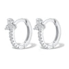 Women's Earrings Gold Plated Stainless Steel Round Hoop Earrings Rainbow Crystal Zirconia Flowers Earrings Piercing Jewelry - Image 7