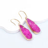 Crystal Earrings With Droplet Shaped Purple And Green Women's Earrings Bold European And American Style Gift Accessories - Image 6
