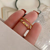 Stainless Steel Rainbow Color Cubic Zircon Stone Finger Rings for Women Gold Plated Stacker Ring Jewelry Gift - Image 6