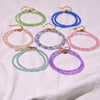 4MM Shiny Crystal Stainless Steel Necklace for Women Colorful Glass Beads Jewelry Accessories - Image 3