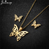 Cartoon Bowknot Mouse Stainless Steel Jewelry Set for Women Anime Animal Necklace Earrings Party Accessories - Image 20