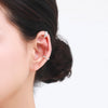 Silver Punk Cuff Earrings Sparkling Clear CZ Sparkling Clip Earrings For Women Men Unisex Jewelry - Image 3