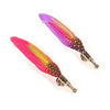 Colorful Feather Brooch Lapel Pin Handmade Men Women Novelty Brooches Lapel Pins Dress Suit Accessory Gift - Image 5
