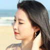 Hand and Imitation Pearl Dangle Earrings - Image 7