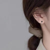 Colorful Drop Glaze Heart Hoop Earrings for Women Girl Simple Sweet Delicate Silver Color Small Huggies - Image 3