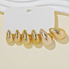 6 24pcs Selling Large Water Drop Tear Drop Dangle Large C shaped Twist Wide C Hoop Earrings Set Women Daily Ver - Image 5