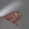 Simple Zircon Star Moon Mini Earrings for Women Cute Korean Planet Asymmetric Ear Studs Piercing Earrings Jewelry Gifts - Image 9