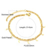 Double Layer Coin Disc Pendant Anklets Golden Color Stainless Steel Anti-allergic Rope Chain Leg Foot Bracelet Jewelry - Image 10