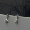 Silver Needle Simple Zircon Crystal Gold Silver Plated Earrings Jewelry Gift Butterfly Flower Girls Earrings - Image 16