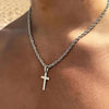 Stainless Steel Delicate Vintage Cross Pendant Necklace Simple Faith For Women Jewelry Daily Commuter With - Image 7