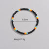 Minimalist Black Rice Beads Chain Anklets For Women Men Handmade Ankle Bracelet Elastic Rope Beach Unisex Foot Accessories - Image 2