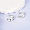 Star and Moon Circle Earrings Female Brilliant Zirconia Jewelry for Daily Life Engagement Accessories - Image 3