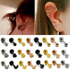 16G Piercing Titanium Steel Internal Thread Labret Flat Star Heart Tragus Helix Cartilage Earring Men Nose Stud body jewelry - Image 38