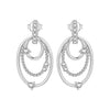Silver Gold Petal Flower Stud Earrings For Lady Jewelry Party Anniversary Gifts - Image 12