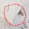 Polymer Clay Bead Necklace with Dog Motif and 37 cm Chain - Image 4