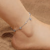 Dainty Silver 2 Layer Cubic Zirconia Anklet Gold Plated Summer Beach Jewelry Gift For Women Daily Birthday Gift - Image 3