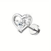 1PC Stainless Steel Cartilage Stud Earrings for Women Opal Flat Back Earring Studs Lip Bar Nose Ear Piercing Jewellery - Image 18