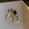 Letter D Asymmetric Long Tassel Zircon Earrings For Women Korean Sparkling Earrings Jewelry Party Gifts - Image 24