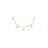1PC Silver Horse Eye Zircon Crown Tassel Puncture Thread Flat Earring For Women Long Cartilage Chain - Image 42