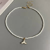 Whale-Tail Pendant Necklace with Colorful Seed Beads - Image 2