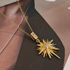 316L Stainless Steel Star Round Shiny Zircon Pendant Necklace For Women Delicate Lady Jewelry Gifts - Image 8