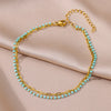 Anklets for Women Stainless Steel Stone Beaded Chain Anklet Summer Beach Accessories Boho Leg Bracelets Jewelry Tobilleras - Image 11