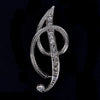 Crystal Rhinestone 26 Letters Women Collar Brooch Pin Corsage Bouquet Jewelry - Image 18