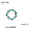 Turquoise Blue Brooches for Women Unisex Tibetan Style Pins Star Rhinestone Office Party Friend Gifts Jewelry Accessories - Image 10