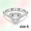 Heart Cubic Zirconia Pearl Jewelry Set,Sparkling Necklace Earrings Ring Bracelet Bridal Wedding Jewelry Gift for Women - Image 15
