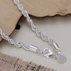 Silver Chain Twisted Bracelet Charm Chain Women Men Wedding Cute Simple Models Jewelry - Image 4