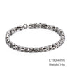 Powerful Versatile King Chain Men's Stainless Steel Rock Bracelet Punk Byzantine Chain Wrist Jewelry Gift - Image 1