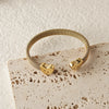 Heart Bracelets Open Elastic Mesh Bangle for Women Gold Color Lover's Stainless Steel Jewelry - Image 4