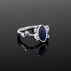 1 PC The Vampire Diaries Rings Elena Gilbert Daylight Rings Vintage Crystal Ring With Blue Lapis Jewelry Movies Cosplay - Image 2