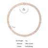 Silver Color 14mm Prong Miami Cuban Link Chain Necklace For Women Iced Out 2 Row Rhinestones Square Cuban Link Choker Jewelry - Image 6