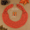 1SET African Style Multi-Layer Wooden Bead Jewelry Set Chokers Necklace Colorful Bohemian Necklace Earrings Set Party Jewelry - Image 2