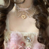 Sweet Lolita Pearl Lace Necklace Y2K Ribbon for Women Photo Shoot Bowknot Charm Choker for Girls Romantic Cute Style Jewelry - Image 2