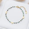Stone Bracelet on Hand for Women Jewelry Handwork Chain Bangle Heart Design - Image 1
