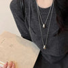 Minimalist Long Teardrop Charm Pendant Necklace for Women Autumn Winter Sweater Chain Y2K Accessory Jewelry Gift - Image 3