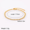 3/4/6/8mm Copper Round Bead Bracelet Gold Color Women Adjustable Bangle Minimalist Jewelry Accessories Gift - Image 6