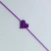 Braided Heart Rope Bracelet Adjustable in Many Colors - Image 44