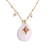 32mm Stone Amazonite Tiger Aventurine Amethyst Drop Pendant Necklace for Women Stainless Steel France Jewelry Gift - Image 11