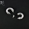 ZS 1PC 2/4/6/8G Spike Horseshoe Nose Ring Stainelss Steel Cone Large Gauge Piercings Internal Threaded Septum Nose Ear Expander - Image 4
