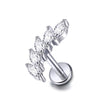 Cubic Zirconia Labret Stud 16G Internally Threaded for Lip Tragus and Helix - Image 13
