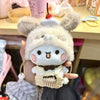 Bubu And Yier Panda Plush Doll Suit Soft Anime Toy Kawaii Cartoon Fluffy Bear Bag Car Key Pendant Decoration Couple Gift - Image 8