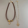 Sun Star Zircon Necklace for Women Vintage Leather Necklace Double Layered Pendant Chain Choker Jewelry - Image 15