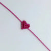 Braided Heart Rope Bracelet Adjustable in Many Colors - Image 45